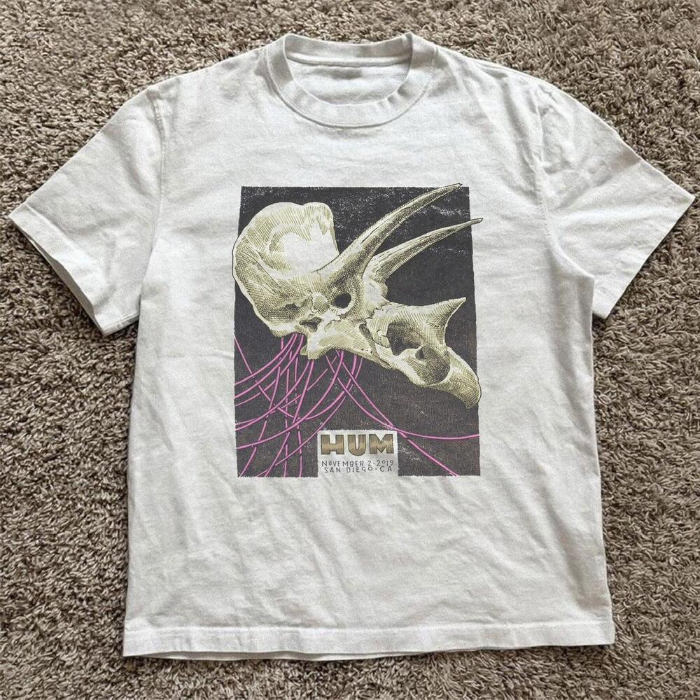 White Hum Band Tee